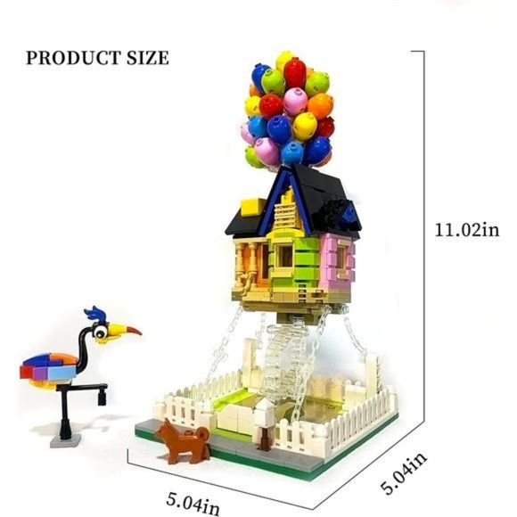 Up Balloon House Building Kit for Kids Age 8-14 Yrs, Building Block Set 635pcs - Picture 2 of 6